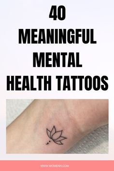 Pc: @cornelia.tattoos In recent years, mental health awareness has become increasingly important, leading many individuals to seek out ways to express their struggles and triumphs in this area through body art. If you are considering getting a tattoo to represent your journey with mental health, we’ve compiled a list of 40 meaningful mental health tattoo ideas to inspire you.5 Heartbeat Tattoo With Semicolon, Tattoo For Therapist, Tattoo For Difficult Times, Tatoos About Overcoming, Grit Tattoos For Women, Tattoo Ideas Symbols Meaningful, Accomplishment Tattoo Ideas, Small Tattoos And Their Meanings, Control The Controllables Tattoo