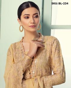 Bella Breeze heavy Jacquard  Embroiderd kameez by Gulljee🔥 #salwarkameez #ladiesfashion #womenstyle #salwarsuit #kameez Unstitched Gold Jamawar Salwar Kameez, Semi-stitched Gold Salwar Kameez With Naqshi, Yellow Long Sleeve Cambric Salwar Kameez, Gold Semi-stitched Salwar Kameez In Shantoon, Semi-stitched Yellow Cambric Salwar Kameez