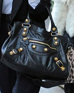 Balenciaga City bag in black Balenciaga Bag City, Dream Bag, Balenciaga Handbags, Mk Handbags, Rock Outfit, City Outfits, Mk Bags, Cute Handbags