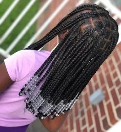 55 Trending Braids For Kids : Best Braid Styles For Girls | Fabbon Noteless Braids Black Kids, Children Knotless Braids, Kiddie Knotless Braids, Cute Braids For Kids Black, Kid Knotless Braids With Beads, Knotless Braids With Beads Kids, Box Braids For Kids Black, Kids Box Braids With Beads, Knotless Braids Hairstyles For Kids