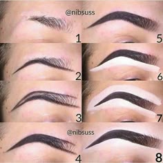 Permanente Make-up, Best Eyebrow Makeup, How To Do Eyebrows, Membentuk Alis, Bentuk Alis, Eyebrow Makeup Tutorial, Makeup Order, Eyebrow Makeup Tips, Makeup For Black Skin