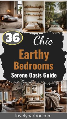 36 Earthy Bedroom Ideas For A Serene Space White Bedding Earth Tones, Earthy Home Ideas, Minimalist Plant Bedroom, Peaceful Bedroom Aesthetic, Soothing Bedroom Ideas, Earthy Luxury Bedroom, Bedroom Ideas Mid Century Modern, Bedroom Oasis Ideas, Organic Bedroom Ideas