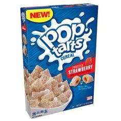 a box of pop tarts cereal on a white background