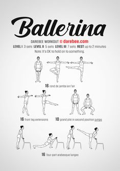 a poster with instructions on how to do the ballerina dance moves for beginners