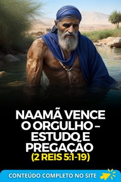 an image of a man with a beard in the water and text that reads namma vence o oro estude precao 2 reia