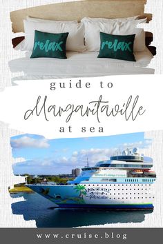 a cruise ship with the words, guide to anangattaulie at sea