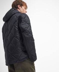 This season, as Barbour celebrates its distinctive diamond quilting, we welcome back the Barbour Re-Engineered Endurance Quilted Jacket. Crafted from 4" box quilting with re-worked details, this jacket features a large hood with a peaked cap and drawcord to the hems to allow you to lock in the warmth. Classic Diamond Quilted Jacket For Winter, Classic Winter Quilted Jacket With Diamond Quilting, Festival Shop, Wellington Boot, Peaked Cap, Quilt Jacket, Wax Jackets, Jumper Shirt, Fleece Pants