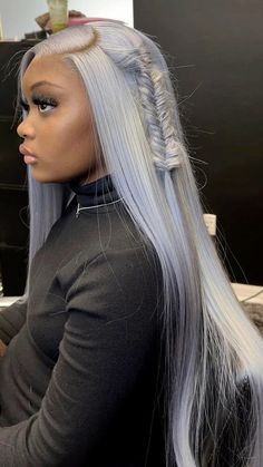 Wigs Hairstyles, Grey Wig, Hair Laid, Brazilian Human Hair, Orange Hair, Grey Hair