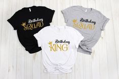 Birthday King Shirt, Birthday Squad T-Shirts, Mens Birthday Tee, Funny Birthday Group Shirts, Gift Tee for Birthday Crew, Bday Party Shirts, Birthday King Shirt,Birthday Squad shirt,Mens Birthday shirts,Funny Bday Group tee,Gift Tee Birthday,Birthday Crew shirts,Men Bday Party Shirt,his birthday t-shirt,king crown bday tee,dad birthday t-shirt,boys birthday shirt,birthday team shirts,youth birthday tees  Hi! Welcome to my store. My main goal is to make you happy. I see you as a friend, not just Hello Forty, Birthday Group Shirts, T Shirt King, Birthday King, Birthday Squad Shirts, Mens Birthday, Forty Birthday, King Shirt, Birthday Boy Shirts