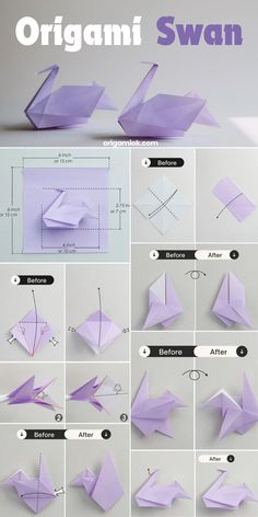 how to make an origami swan