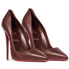 Brand New Pair Of Christian Louboutin Brown So Kate 120 Mm Pumps. Comes Wit Box And Dust Bag. Luxury Brown Heels With Red Sole, Chic High Heels, Christian Louboutin So Kate, So Kate, Louboutin Heels, Fashion High Heels, Winter Shoes, Louboutin Shoes, Leather Pumps