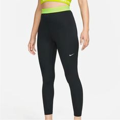 Nwt Women's Plus Size 1x Nike Pro Dri-Fit Crop Leggings. Style Is Mid Rise And Tight Fit. Inseam Approx 21.5" Training Leggings With Medium Support, Medium Support Training Leggings, Nike Sports Bottoms, Fitted, Nike High Waist Activewear For Sports, Nike Tight Sports Bottoms, Tight Nike Sports Bottoms, Nike Elastane Training Bottoms, Nike Sports Leggings In Elastane, High Stretch Nike Black Leggings