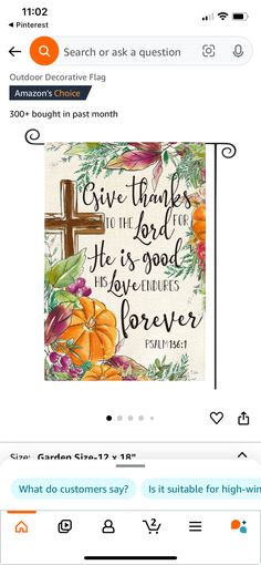 an image of a cross with flowers on it and the words give things to the lord