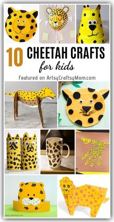 10 cheetah crafts for kids to make