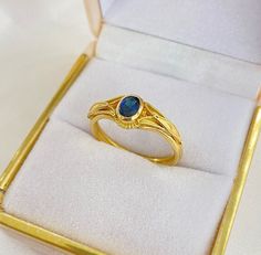 RING DETAILS Material:18K yellow gold Sapphire stone:0.60ct Ring weight: 4.0 gr Indulge in the timeless allure of our Handmade 18K Gold Byzantine Ring, featuring a captivating Sapphire Stone--a stunning piece of Mid-Century Style Jewelry that makes for a unique and unforgettable gift for her this Christmas. 🌟 Key Features: > Handmade with meticulous attention to detail > Crafted from genuine 18K gold for enduring luxury > Byzantine Ring with a breathtaking Sapphire Stone > Mid-Century Style Jew Byzantine Ring With Bezel Setting For Gift, Byzantine Style Gemstone Rings For Gifts, Byzantine Open Ring For Gift, Byzantine Gemstone Ring As Gift, Byzantine Gemstone Ring For Gift, Ring Saphir, Byzantine Ring, Christmas Key, Byzantine Rings