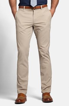 Khaki Chinos Men Outfits, Cotton Pants Men, Smart Casual Menswear, Tan Chinos, Mens Chino Pants, Chino Pants Men