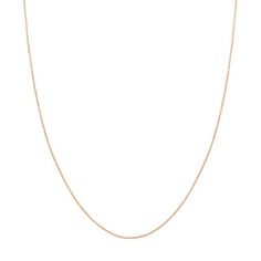 A subtle, yet elegant chain, this womens 14K rose gold necklace captures the simple splendor of modern design for everyday wear. This open diamond cut cable design perfectly encapsulates sleek fashion that can complement any garment of your choosing. High polished, this beautifully made chain sports an easy to secure lobster lock accompanied by its quality tag. Size: one size.  Gender: female.  Age Group: adult. Cable Chain Necklace, Sleek Fashion, Rose Gold Necklace, Diamond Cut, Cable Chain, Gender Female, Womens Watches, Womens Necklaces, Diamond Cuts