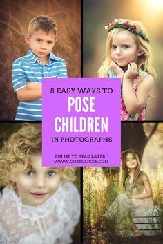 Are you a beginner photographers looking for how to pose children in photos? It Art With Photographs, 3 Year Photoshoot Ideas, Children Poses Photography, Kid Photoshoot Ideas Outdoors, Kids Poses For Pictures, Fun Photoshoot Ideas For Kids, Studio Photo Poses, Kids Photoshoot Poses, Kids Portrait Ideas