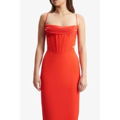 Gorgeous Dress, My Torso Is Too Short For It, But Perfect Condition, So Flattering. Red Fire, Too Short, Gorgeous Dresses, Martini, Midi Dress, Womens Dresses, Red, Dresses, Women Shopping