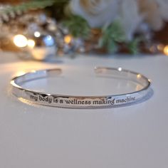 When you give a personalized silver bracelet, you're giving more than just a piece of jewelry. You're giving a special, meaningful gift that celebrates the recipient's unique personality and style. It's a gift that shows how much you care. Our personalized silver bracelets are perfect for any occasion, whether it's a birthday, anniversary, or just because. They are a thoughtful and timeless gift that will always be appreciated. So why not give a gift that will make them feel special and loved on Personalized Silver Bracelets, Hammered Bracelet, Engraved Bracelet, Timeless Gifts, Feel Special, Birthday Anniversary, Meaningful Gifts, Silver Bracelets, Cuff Bracelet