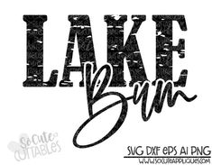 the word lake blvdn in black and white is shown on a white background