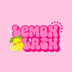 the lemon cash logo on a pink background