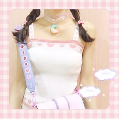 Free Shipping Pastel Pink Heart Camisole Tank Top