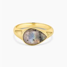 Gorjana Gemstone Ring Labradorite And Gold Multiple Sizes Nwt Retails $70 Gold And Diamond Rings, Gemstone Gold Ring, Statement Gold Ring, Gorjana Jewelry, Gold Statement Ring, Rose Ring, Detailed Ring, 14k Gold Necklace, Labradorite Ring