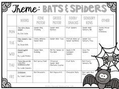 a printable halloween theme with bats and spider's for kids to play in