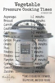 the pressure cooker is labeled with instructions for how to use it in order to cook