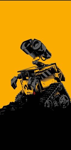 an image of a yellow and black monster truck on top of a hill in the dark