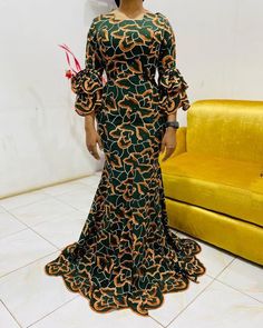 Esther Erdoo Yonkor on Instagram: "Dress @xstheeyfashionz Fittings 💎" Owambe Gown Styles, Latest Gown Styles, Gown Styles For Ladies, Ankara Skirt Styles, African Lace Styles, Traditional African Clothing, African Fabric Dress, African Fashion Skirts, African Wear Dresses