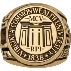 On top of the unique Virginia Commonwealth University ring is the name and date the university was founded encircling the University Seal. The ring is a tangible reminder of your time at VCU. University Rings, Virginia Commonwealth University, Top Rings, Commonwealth, The Ring, Virginia, University, Ring