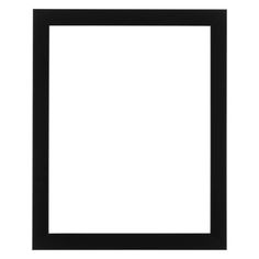 an empty black frame on a white background