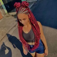 Hairstyles One Ponytail, One Ponytail Braid, Ponytail Braid Extension, Fulani Braids Hairstyles Designs, Fulani Braids Hairstyles, Hairstyles Designs, Feed In Braids Ponytail, Rasta Hair