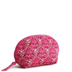 Our Mini Dome Cosmetic is perfectly sized to fit in your purse, handbag, or travel tote, making it ideal for carrying your essential makeup items on the go without taking up too much space. Whether you're touching up your makeup during the day or packing light for a weekend getaway, our compact bag offers the perfect solution for keeping your beauty essentials close at hand. Vera Bradley Wicked Mini Dome Cosmetic Bag in Bewitching Pink Essential Makeup, Backpack Lunch Bag, Compact Bag, Belt Purse, Makeup Items, Stocking Stuffer Gifts, Toiletry Bag Travel, Packing Light, Pink Mini