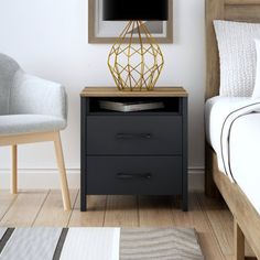 a bed room with two beds and a tv on top of the night stand next to each other