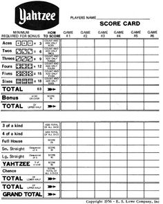 the score card for an amateur baseball game