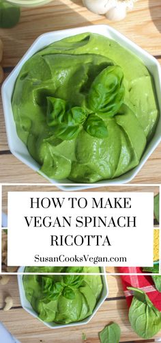 how to make vegan spinach ricotta