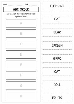 worksheet for the alphabet and numbers