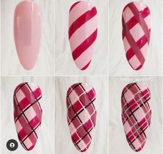 Nail Art 2023, Nail Nail Designs, Nagel Stamping, Plaid Nail Designs, Plaid Nail Art, Line Nail Art, Art Deco Nails, Nail Drawing