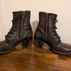 Freebird Cavalier Lace Up Boots, Barely Worn, In Great Condition. Comfortable. Color Rustic Brown/Black. Freebird By Steven, Rustic Brown, Lace Up Boots, Shoe Laces, Lace Up, Women Shoes, Boots, Lace, Women Shopping