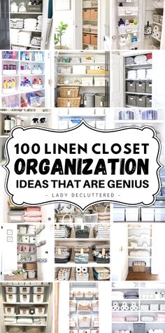 Are you in need of some brilliant linen closet organization ideas? We've found some of the most gorgeous linen closet organization solutions. Organizing Linen Closet Ideas, Home Organization Linen Closet, How To Store Sheets Linen Closets, Linen Closet Design Ideas, Organize Linencloset, Organize Linen Closet, Organizing Linen Closet, Cupboard Organisation, Linen Closet Organization Ideas