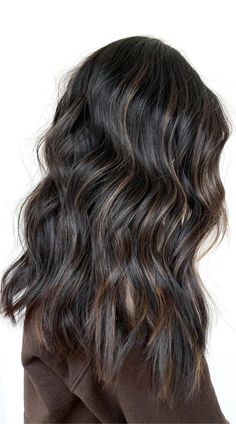 Balayage Dark Hair, Dark Hair Color, Balayage Dark, Highlights For Dark Brown Hair