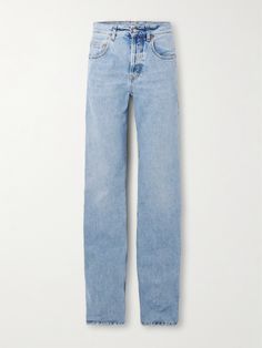 SAINT LAURENT's jeans have relaxed, straight-legs reminiscent of those popular during the late '90s and early aughts. They're made from denim that's faded in all the right spots for a love-worn look and sit high on the waist. Embrace the era with a cropped top or cardigan. Net A Porter Jeans, Black Baggy Jeans Outfit, Pants Png, Spain House, Jean Trench Coat, Saint Laurent Jeans, Baggy Jeans Outfit, Pants Collection, Baggy Jean