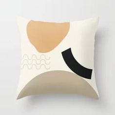 a pillow with an abstract design on it