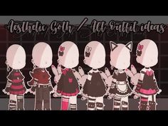 Gacha Club Outfits Girl, Gacha Club Outfit Ideas, Gacha Club Outfits, Free Outfits, Gacha Club Outfit, Aesthetic Goth, Club Outfit, Club Outfit Ideas, Club Design