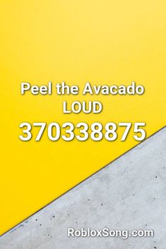 a yellow wall with the words peel the avacado loud in front of it