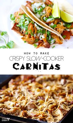 how to make crispy slow cooker carnitass