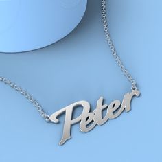 Peter name necklace Gold Custom Necklace, Personalized Gifts For Her/Him Add something extra special to your jewelry box with Name Necklace Official engravable necklaces.
									The Peter's name necklace with little heart unique gifts Gold is best gifts for Peter. Name Necklace Official provides affordable engravable jewelry that won't 
									break the bank. In addition, these pieces make for very thoughtful and appreciated gifts for friends and family. 
									And whether valentine's day gifts, mother's day gifts, christmas gifts, wedding gifts, graduation gifts, birthday gifts,
									 NAME NECKLACE are all the best gift choice store. Engravable Jewelry, Name Necklace Silver, Necklace Rose, Personalized Gifts For Her, Engraved Jewelry, Gifts Birthday, Engraved Necklace, Necklace Personalized, Gifts Wedding